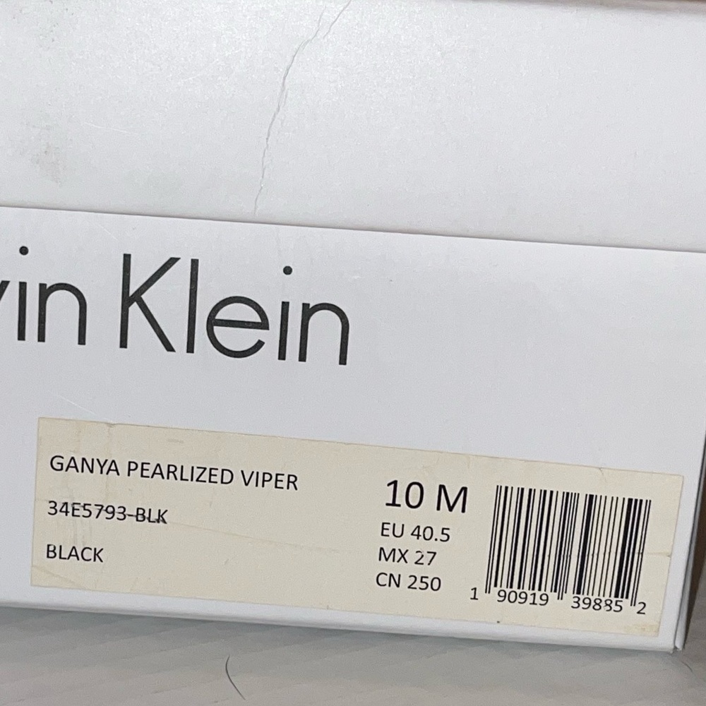 Calvin Klein Ganya Pearlized Viper Black Print Dress Pump - Picture 10 of 10
